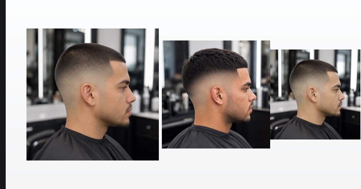 Generated editorial haircut guide image for buzz cut fade guide.