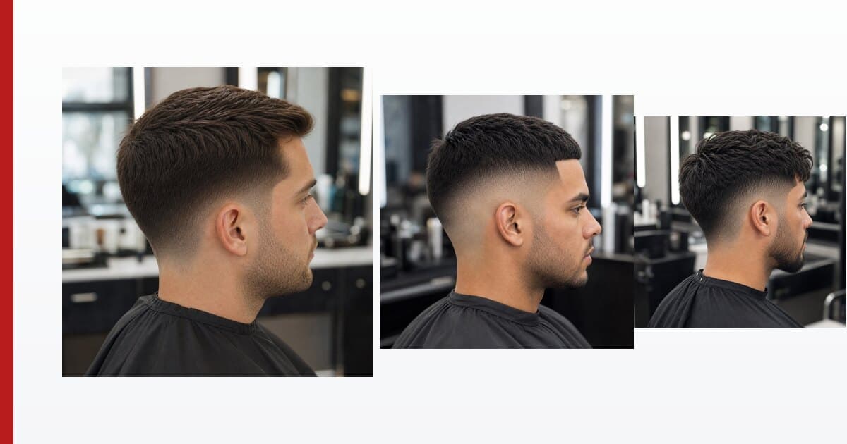 Generated editorial haircut guide image for taper vs fade.