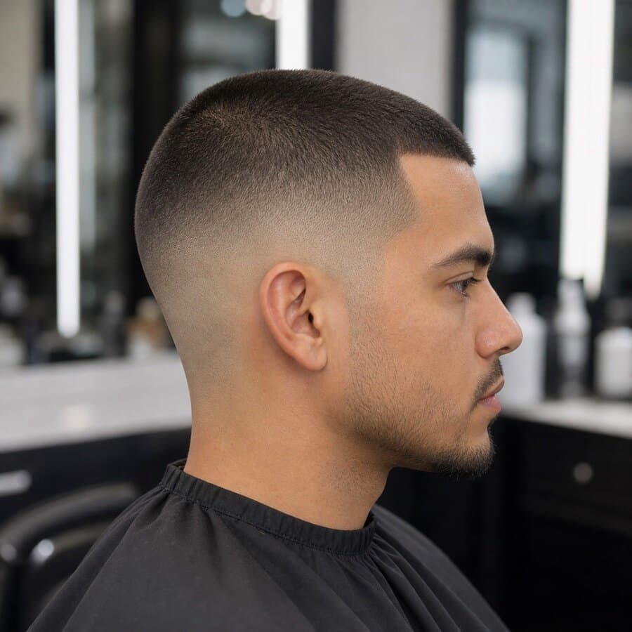Generated haircut reference image for Burst Fade Buzz Cut.
