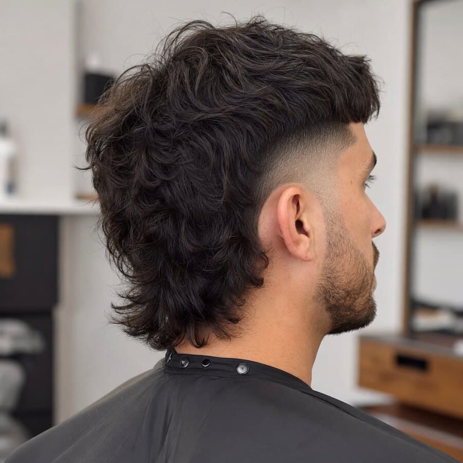 Generated haircut reference image for Burst Fade Mullet.