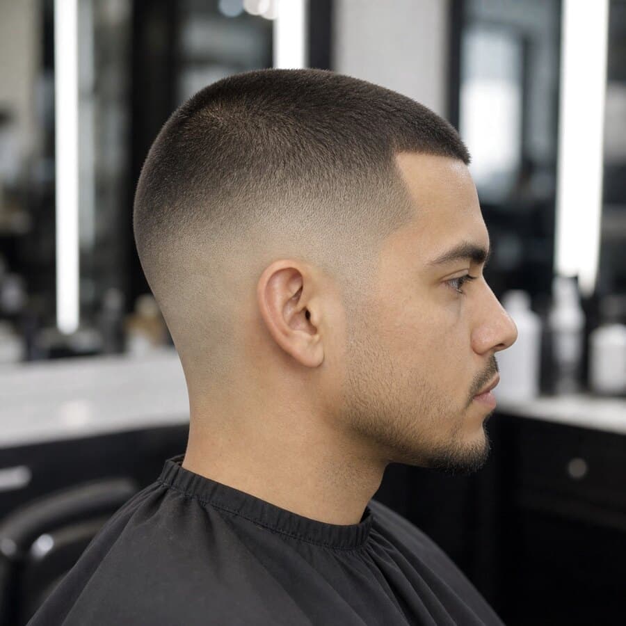 Generated haircut reference image for Buzz Cut Low Fade.