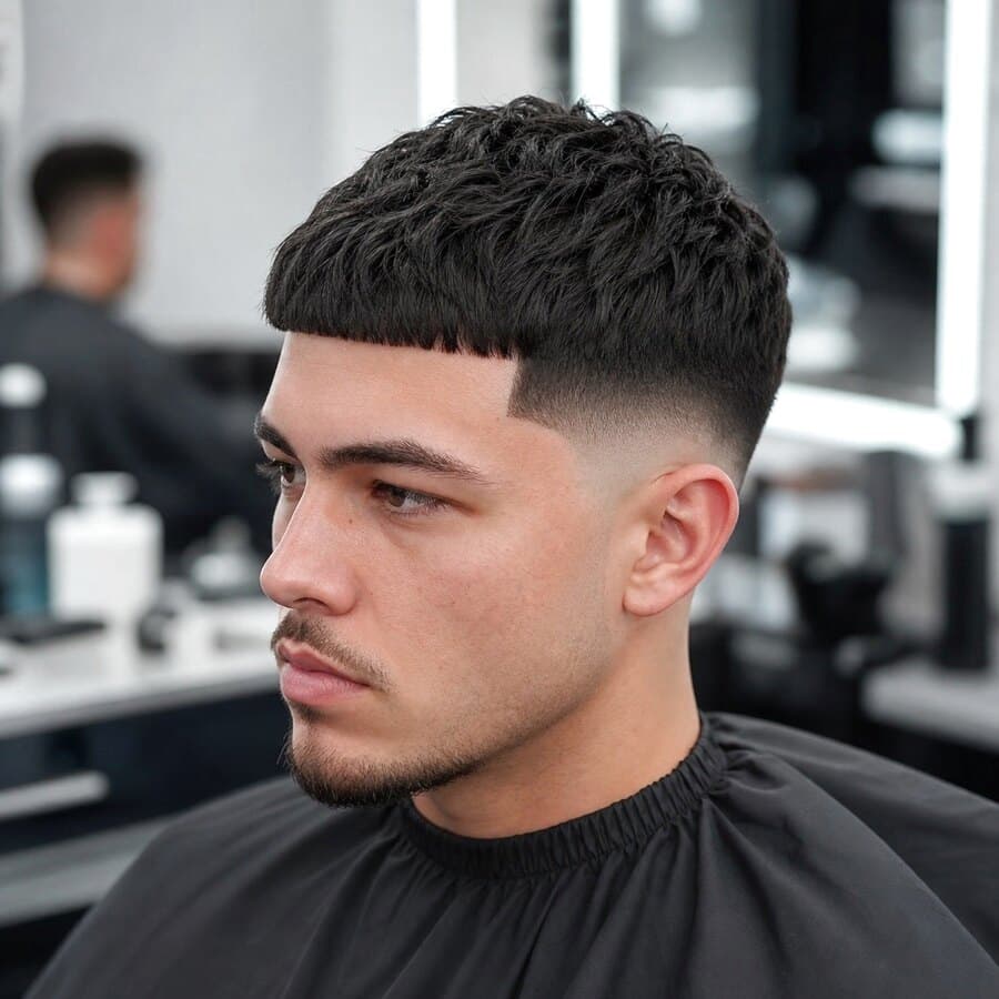 Generated haircut reference image for Mid Taper Edgar.